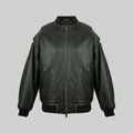 Oversized Bomber Jacket with Rub-off Effect