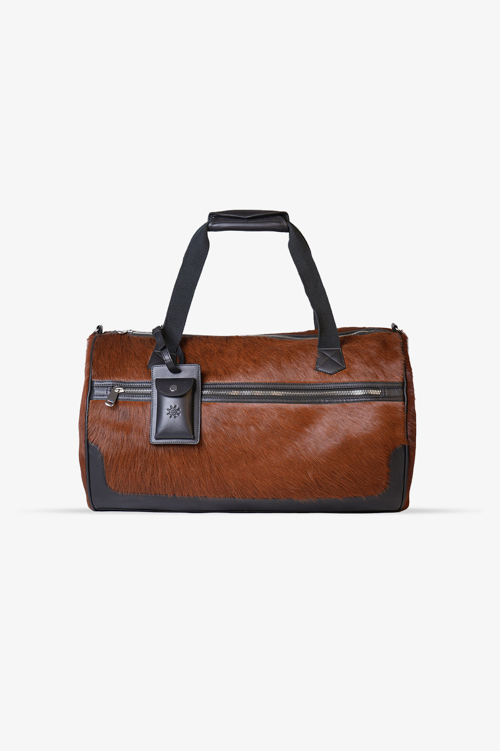 Cow Hair-On Leather Duffle Bag