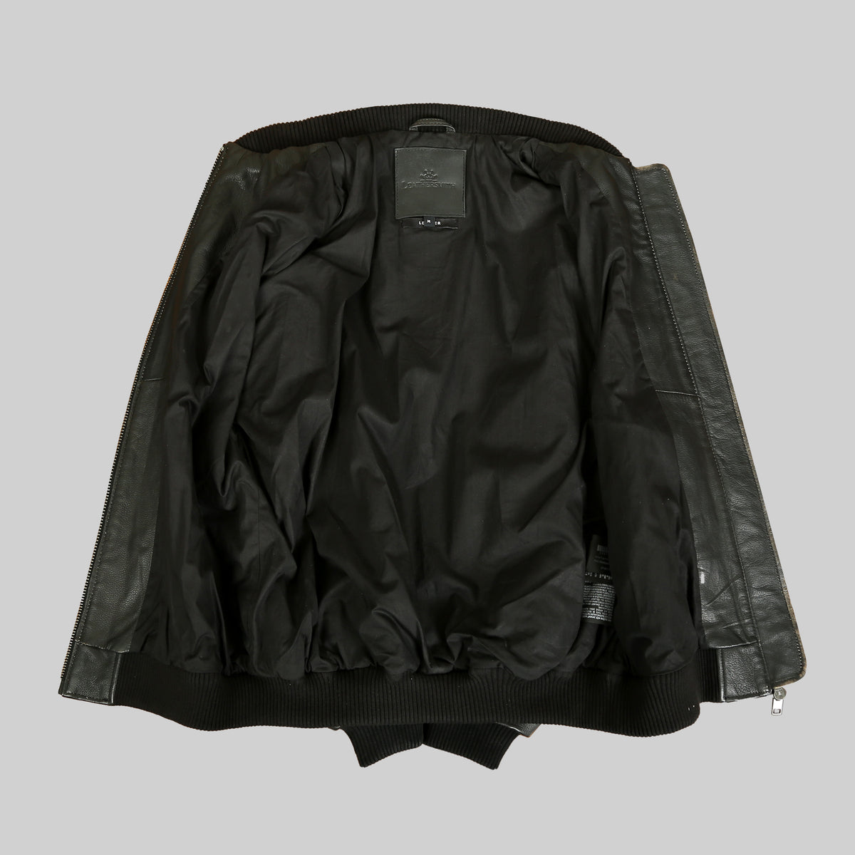 Oversized Bomber Jacket with Rub-off Effect