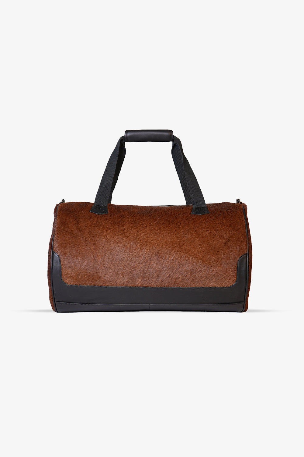 Cow Hair-On Leather Duffle Bag
