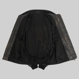 Oversized Bomber Jacket with Rub-off Effect